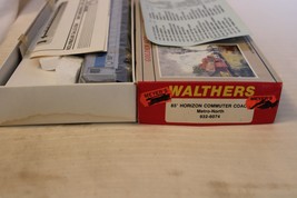 HO Scale Walthers, 85&#39; Commuter Coach, Metro North, Silver Built, #932-6074 - $90.00