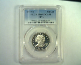 1979-S TYPE 2 SUSAN B. ANTHONY DOLLAR PCGS PR 69 DCAM DEEP CAMEO NICE OR... - £52.91 GBP