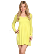 M. Rena Long Sleeve Smocked Seamless Babydoll Dress - £15.95 GBP