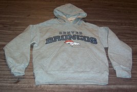 DENVER BRONCOS NFL FOOTBALL HOODIE HOODED SWEATSHIRT YOUTH SMALL size 8 NEW - £31.29 GBP