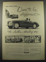 1955 Austin-Healey 100 Car Ad - Dare to be different - £14.62 GBP