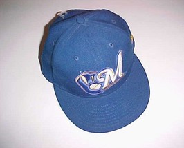 Milwaukee Brewers MLB NL Adult Unisex New Era Blue 100% Wool Cap 7 3/8 New - £15.49 GBP