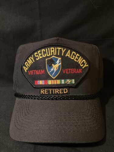 Primary image for US Army Security Agency Vietnam Veteran Hat Embroidered SnapBack Adjustable Cap