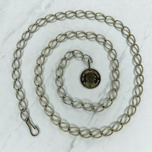 Gold Tone George Washington Coin Charm Belly Body Chain Link Belt Size S Small - £12.36 GBP