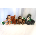 Disney Beanie Babies Tarzan Tantor, Terk Kala With Rare Club Disney Tags - £39.12 GBP