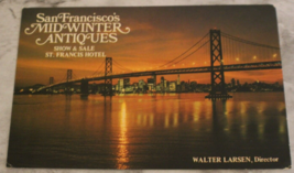 Postcard Midwinter Antiques Show &amp; Sale San Francisco California - £5.37 GBP