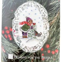 1998 Lace Ornament DIY Designs For The Needle Child With Tree Cross Stitch NOS - £6.72 GBP