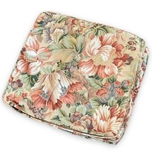 Pink Floral Fabric Pillowcase Pillow Cover 19”x19” Set Of 4 Vintage Cott... - £11.84 GBP