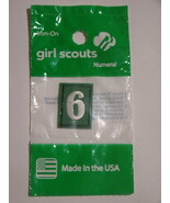 Girl Scouts - Numeral 6 - Iron-On Patch - $13.67 CAD