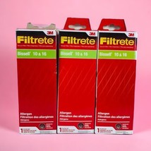 3M Filtrete BISSELL 10 &amp; 16 Lot of 3 Vacuum Cleaner Allergen Filters - 6... - £5.27 GBP