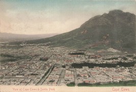 Cape Town South Africa~View of City &amp; Devils Peak~1905 Tinted Photo POSTCARD - £10.50 GBP