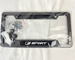 SPORT Metal Car License Plate Frame with Hardware Set Of 2 Black - $17.50