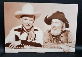 Vintage Roy Rogers and Gabby Hayes Western Movie Postcard Ludlow Publici... - £14.68 GBP