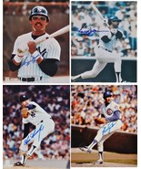 REGGIE JACKSON, GOOSE GOSSAGE, FERGIE JENKINS SIGNED PHOTOS X4 w/COA - $129.00