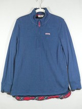 Vineyard Vines Blue Quilted Relaxed Shep Shirt Size Small 1/4 Zip - £15.97 GBP