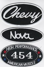 CHEVY NOVA 454 SEW/IRON ON PATCH EMBLEM BADGE EMBROIDERED - £10.99 GBP