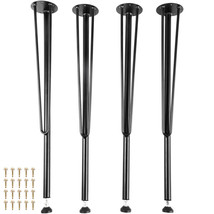 VEVOR Hairpin Table Legs Metal Coffee Table Legs Desk 28&quot; Height 3-Rod Set of 4 - £47.71 GBP