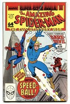 Amazing SPIDER-MAN Annual #22-MARVEL-First SPEED-BALL Comic Book - £21.40 GBP