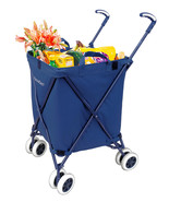 The Original Versacart Transit Folding Utility Cart, Signature Blue - $84.95