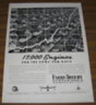 1940 Print Ad United Aircraft Engines for Army &amp; Navy East Hartford,Conn... - $13.46