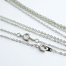 100 pcs Fine Cable Chains Sterling Silver Plated + Made in USA 18 inches... - £56.56 GBP
