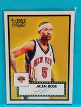 2005-2006 Topps 1952 Style Basketball Jalen Rose Card #63 New York Knicks - £0.99 GBP