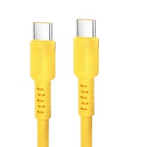 Usb C Charger Cable Yellow 4 Ft, 100W Type C Fast Charging Cord Data Sync Silico - $29.99
