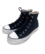 Converse Chuck Taylor All Star Womens Platform Black White Canvas Sneake... - $59.39