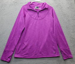 RBX Track Jacket Womens Large Purple Fleece Lined Performance Thumb Hole... - $20.29