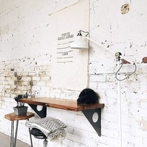 Industrial Rustic Bar Tables Made Of Pine Wood That Are Wall-Mounted And Measure - £125.51 GBP