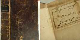 1809 antique RISE PROGRESS RELIGION SOUL doddridge bible sermon leather ... - $123.70