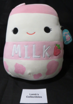 Amelie Strawberry Milk plush Authentic Squishmallow 14" large ultra soft toy - $49.45
