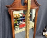 Late 20th Century Cherry? Chippendale Style Wall Mirror 35” tall 21” wide - £158.34 GBP