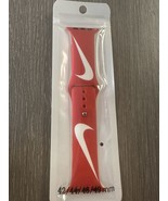Nike Swoosh Apple Watch Band Red / White 42-49mm 1,2,3,4,5,6,7,8,9,Ultra... - $28.04