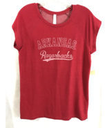 Arkansas Razorbacks NEW Soft Rayon Stone wash Red Super Soft NWT Size M - $27.12 CAD