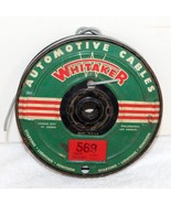 Vintage Whitaker Automotive Metal Cable Wire Spool 16 Gauge 1950&#39;s Adver... - $760.08 MXN