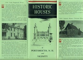Historic Houses of Portsmouth New Hampshire and Vicinity Brochure 1950&#39;s - £17.38 GBP