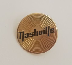 Nashville Gold Record Music City Lapel Hat Pin Tie Tack Tennessee - £15.39 GBP