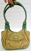 Rosetti Handbag  Small to a Medium Size Brown with Green Trim - £15.10 GBP