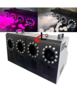 RGBW 4-Wheel 1500W Automatic Bubble Fog Machine Wedding Smoke Bubble Mac... - $1,315.67 CAD
