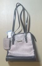 K-mart Jaclyn Smith Purse With ID Change Purse Gray W/ Black - READ And ... - $26.73