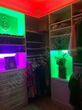 Bluetooth Controlled LED Closet Lights with 16 Million Colors &amp; Motions Options - £20.56 GBP+