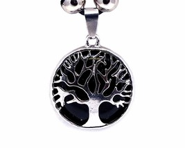 Mia Jewel Shop Tree of Life Round Silver Metal Healing Gemstone Crystal ... - $19.79