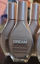 3 Pc Maybelline Dream Wonder Fluid-Touch Foundation, Creamy Natural #50 ... - $19.98