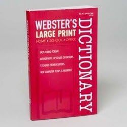 Webster&#39;S Large Print Dictionary - $38.94