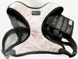 Nicole Miller Designer Pet Harness Baby Pink Velour Black Trim-Sz Large - £13.39 GBP