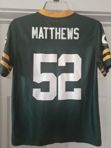 NFL Apparel Clay Matthews #52 Green Bay Packers Youth size (L 12/14) Jersey NWOT - £11.58 GBP