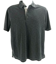 Tommy Bahama Golf Polo Shirt Mens M Grey Heathered Modal Blend Short Sleeve - £10.07 GBP