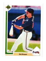 1991 Upper Deck #710 Sid Bream Atlanta Braves - £1.11 GBP