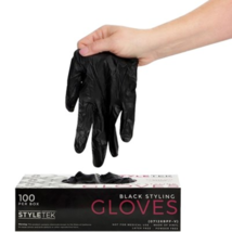 STYLETEK Black Styling Gloves, 100 CT